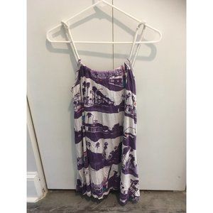 Purple patterned beach dress from Divided by H&M, size 36
